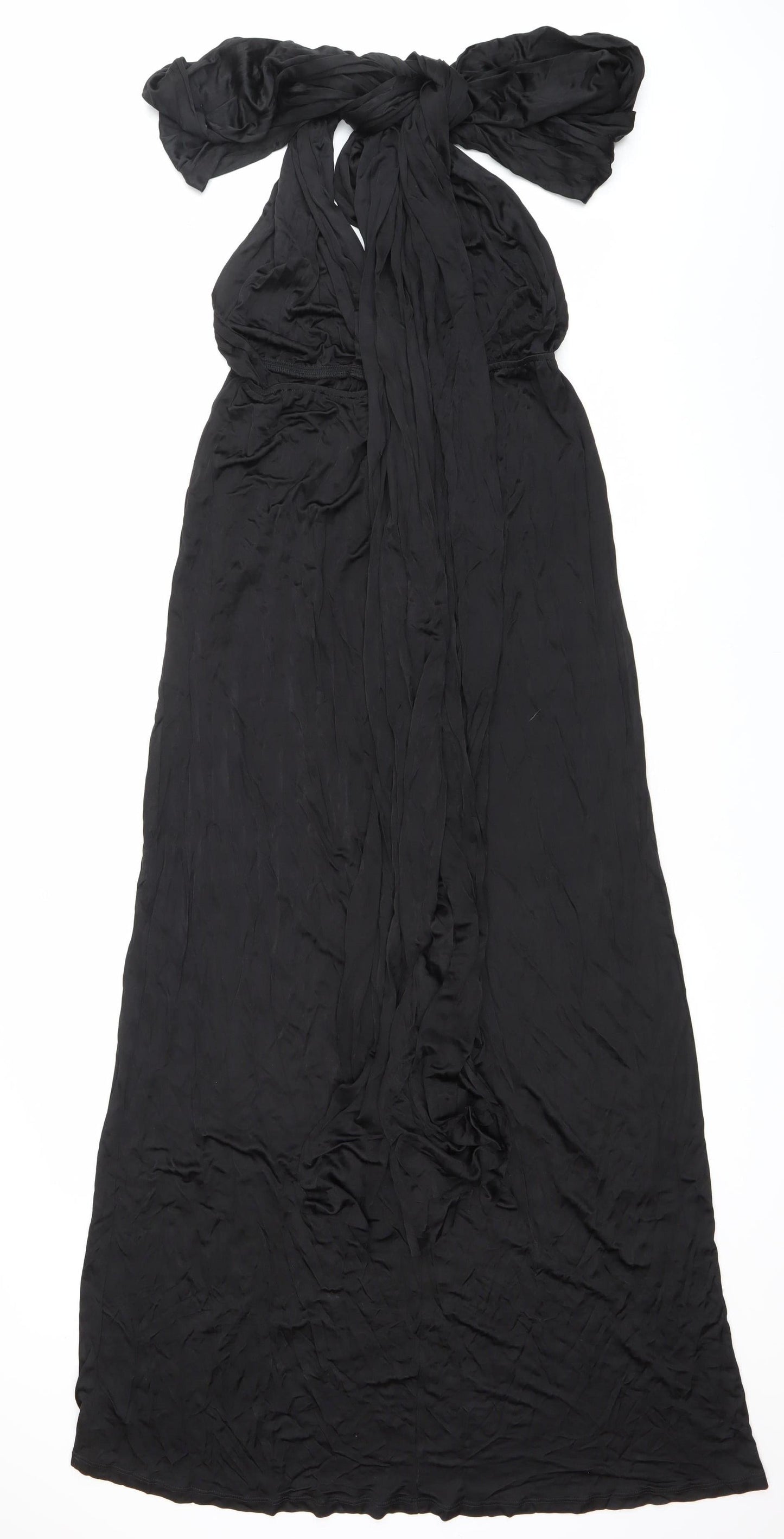 Oasis Women’s Black Maxi Strapless Formal Dress Size S