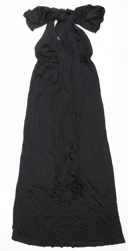 Oasis Women’s Black Maxi Strapless Formal Dress Size S