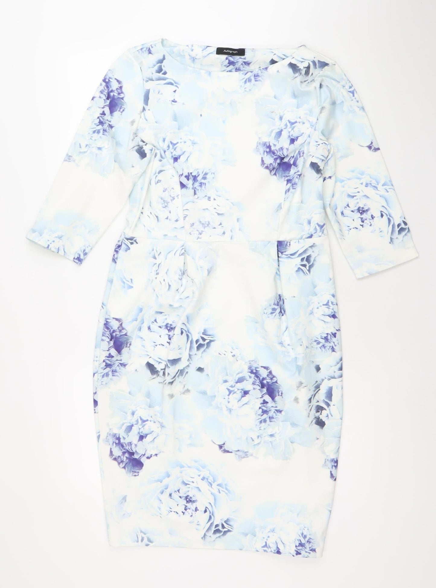 Marks and Spencer Women’s Multicoloured Floral Bodycon Dress UK 12