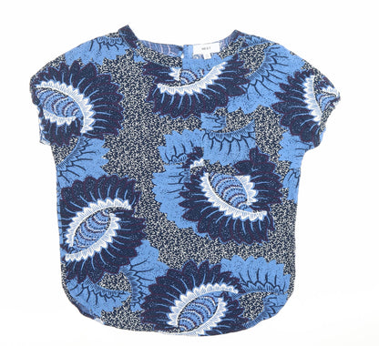 Womens UK Size 8 NEXT Blue Tunic Blouse