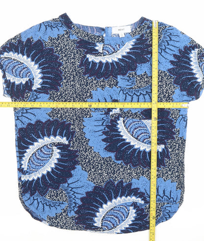 Womens UK Size 8 NEXT Blue Tunic Blouse
