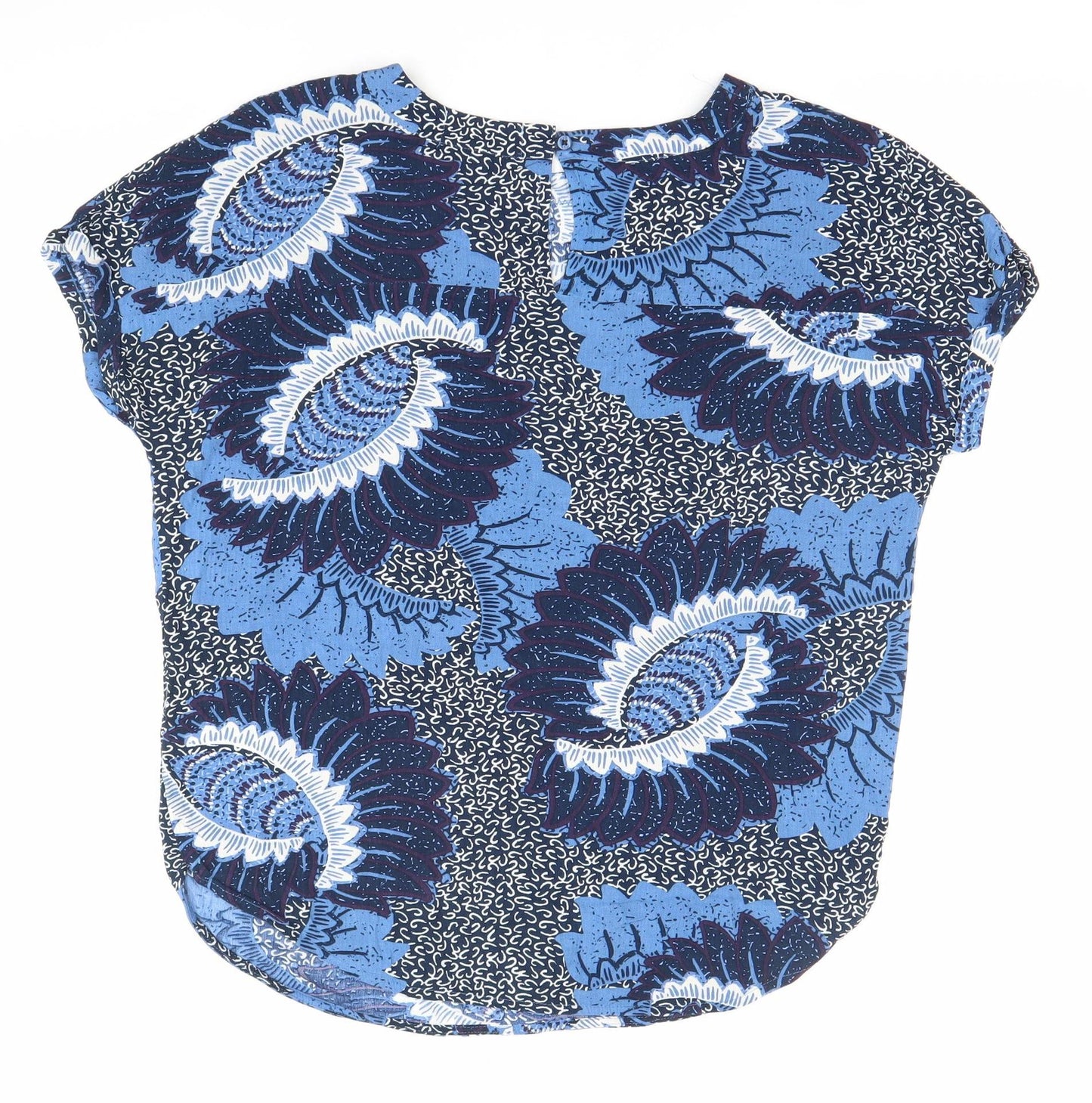 Womens UK Size 8 NEXT Blue Tunic Blouse