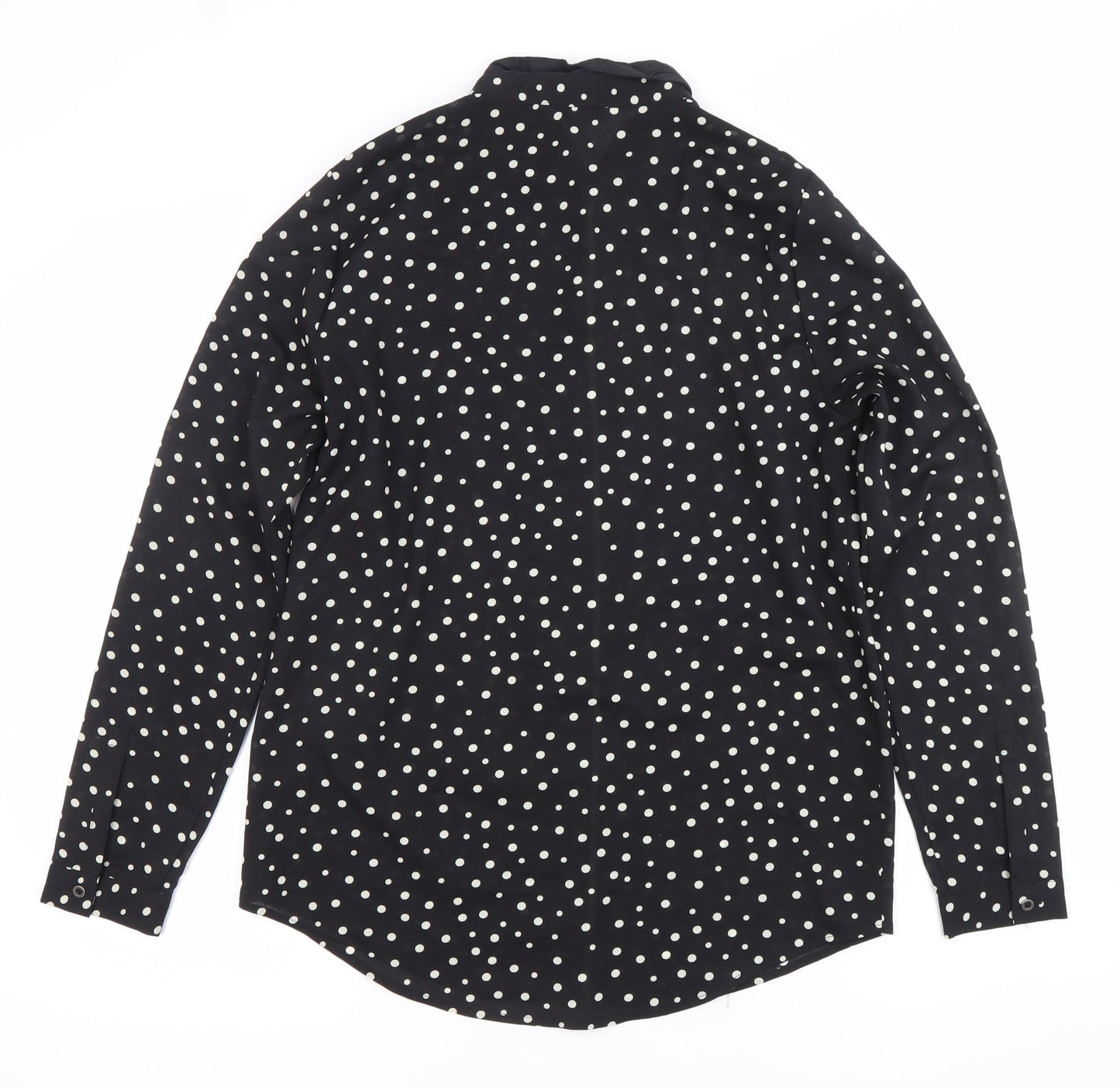 Womens UK Size 10 Marks and Spencer Black Basic Button-Up