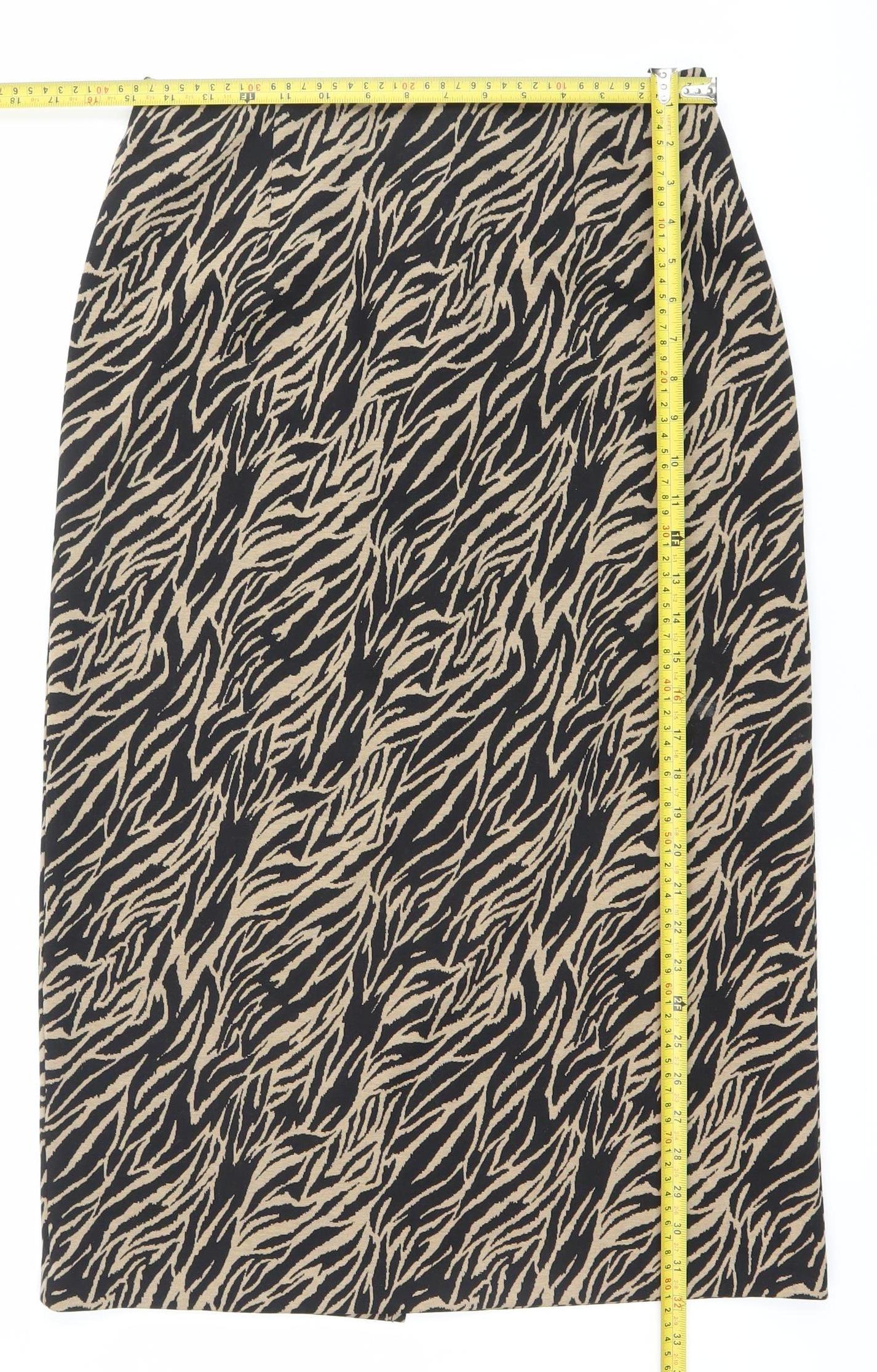 Marks and Spencer Womens Animal Print Pencil Skirt Size 12