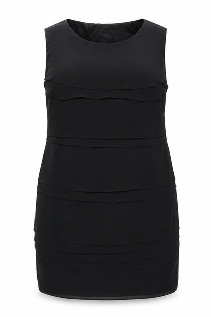 Debenhams Womens Black Size 20 Sleeveless Sheath Dress Classic Knee Length