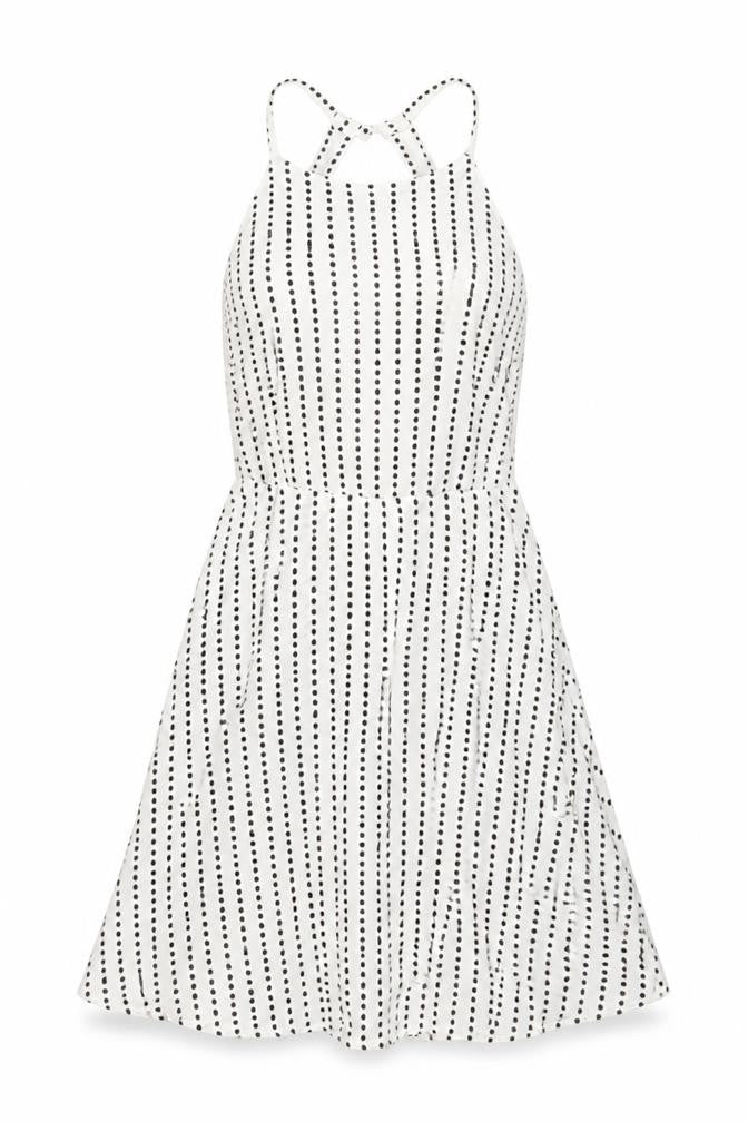 ASOS Women’s White Polka Dot Asymmetric Slip Dress Size 10