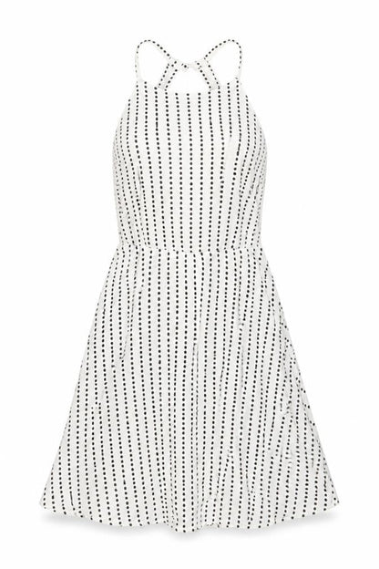 ASOS Women’s White Polka Dot Asymmetric Slip Dress Size 10