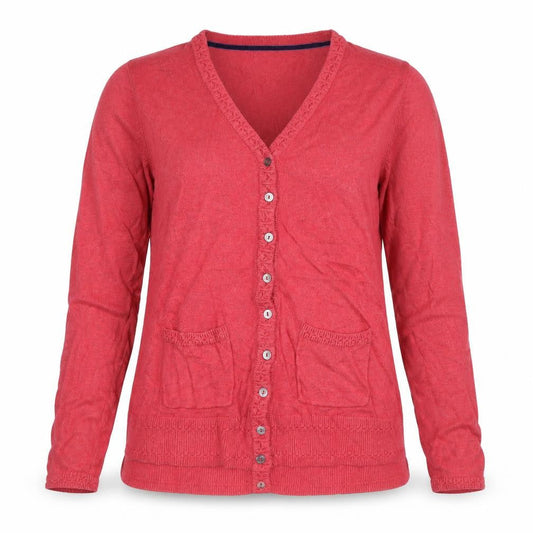 Womens UK Size 12 Mistral Red Cardigan Jumper