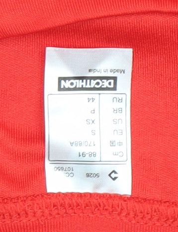 Decathlon B'Twin Men's Red Long Sleeve Cycling Jersey Top Size S