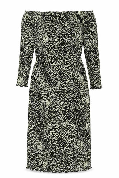 ASOS Women’s Green Black Leopard Print One Shoulder Bodycon Mini Dress UK 10
