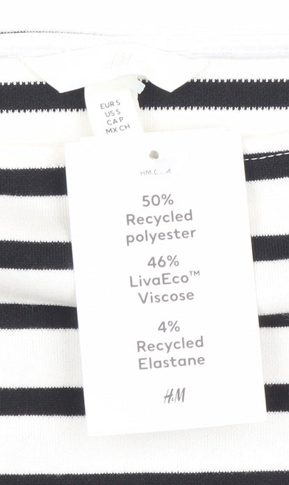 Womens UK Size S H&M Multicoloured Basic T-Shirt