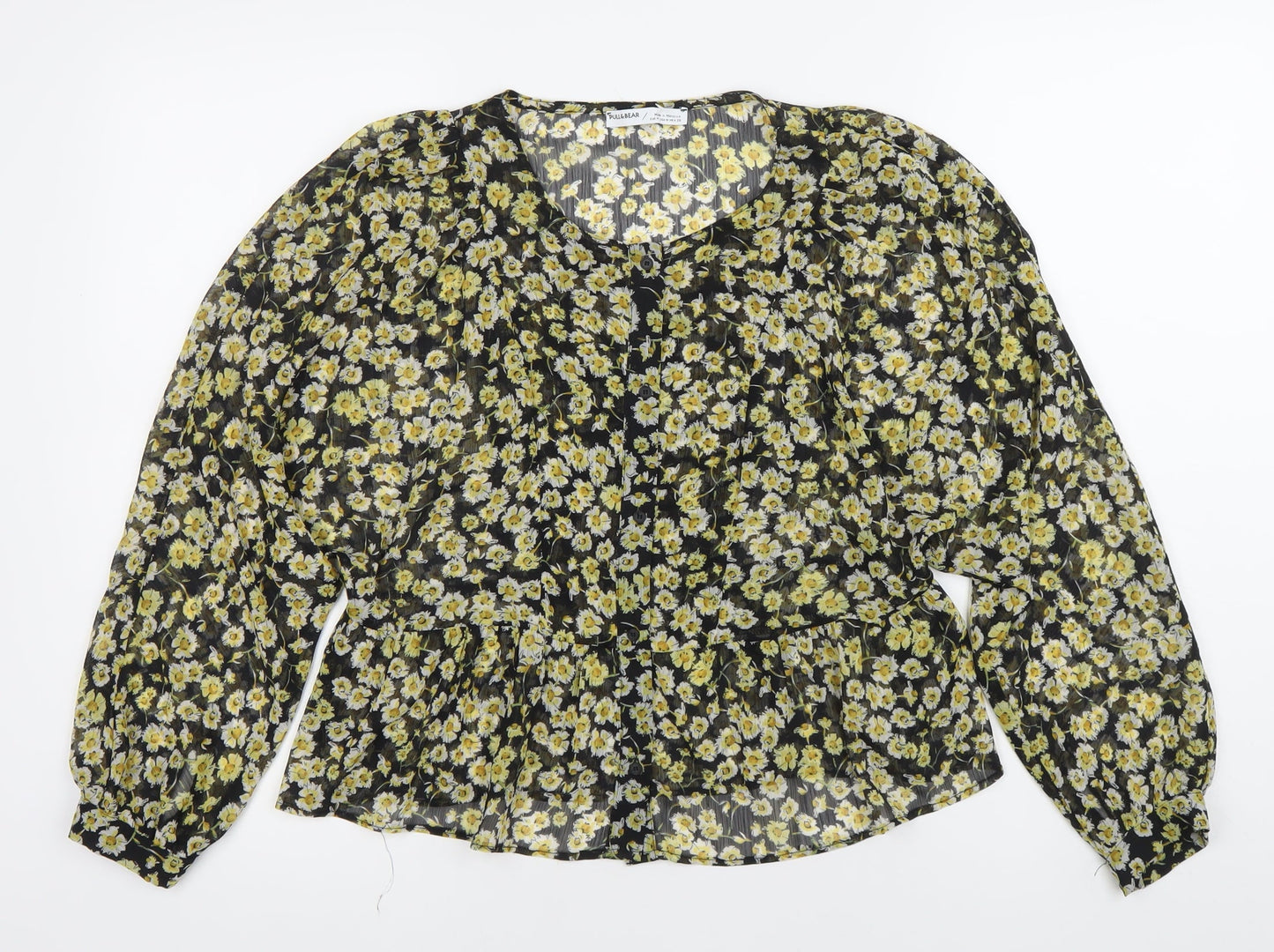 Womens UK Size 12 Pull&Bear Multicoloured Tunic Blouse