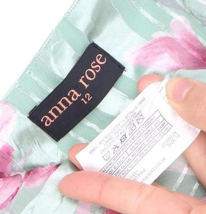 Anna Rose Womens Multicoloured Floral Dress Size 12 Fit & Flare Knee Length