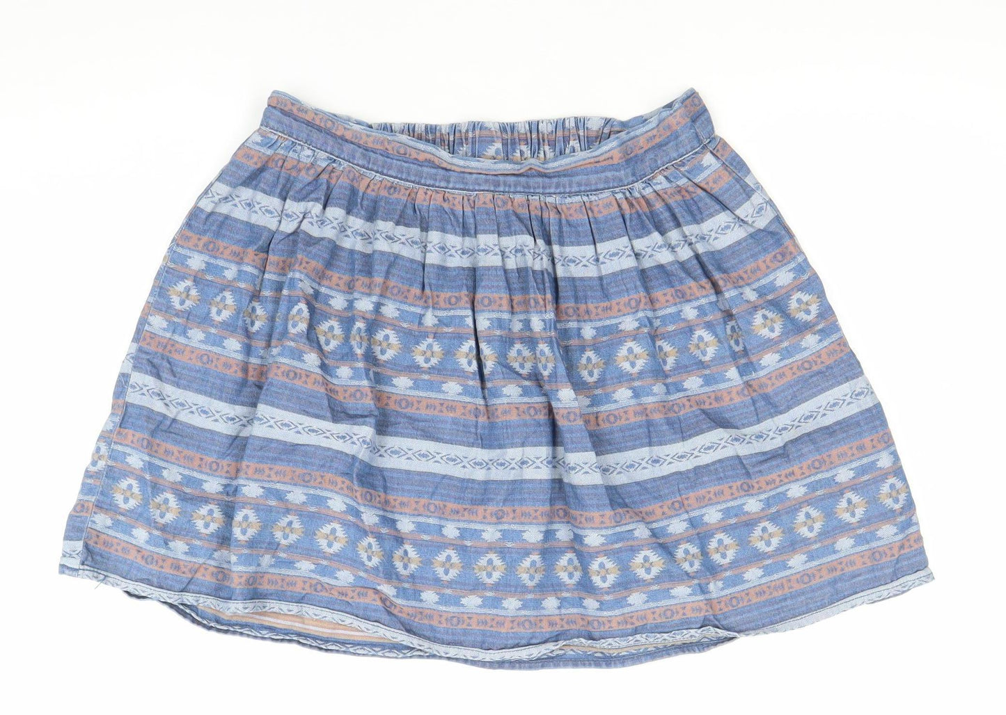 Womens UK Size S VERO MODA A-Line Chambray Skirt