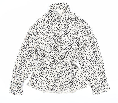 Womens UK Size 10 Marks and Spencer White Tunic Blouse