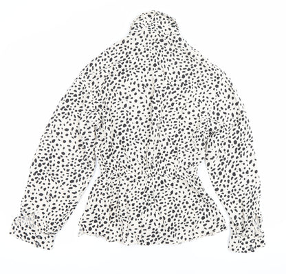 Womens UK Size 10 Marks and Spencer White Tunic Blouse