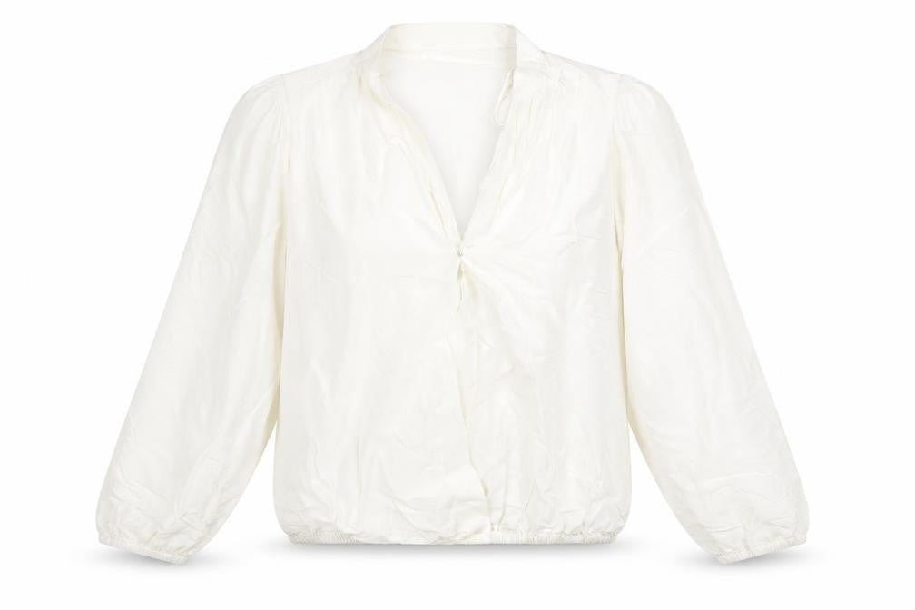 Womens UK Size 12 NAF NAF White Wrap Blouse