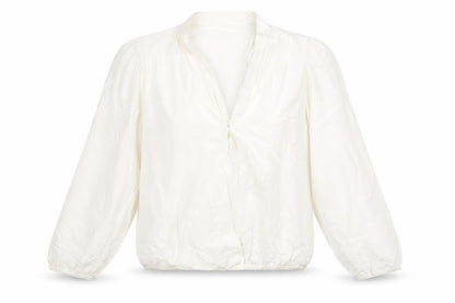 Womens UK Size 12 NAF NAF White Wrap Blouse