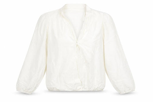Womens UK Size 12 NAF NAF White Wrap Blouse