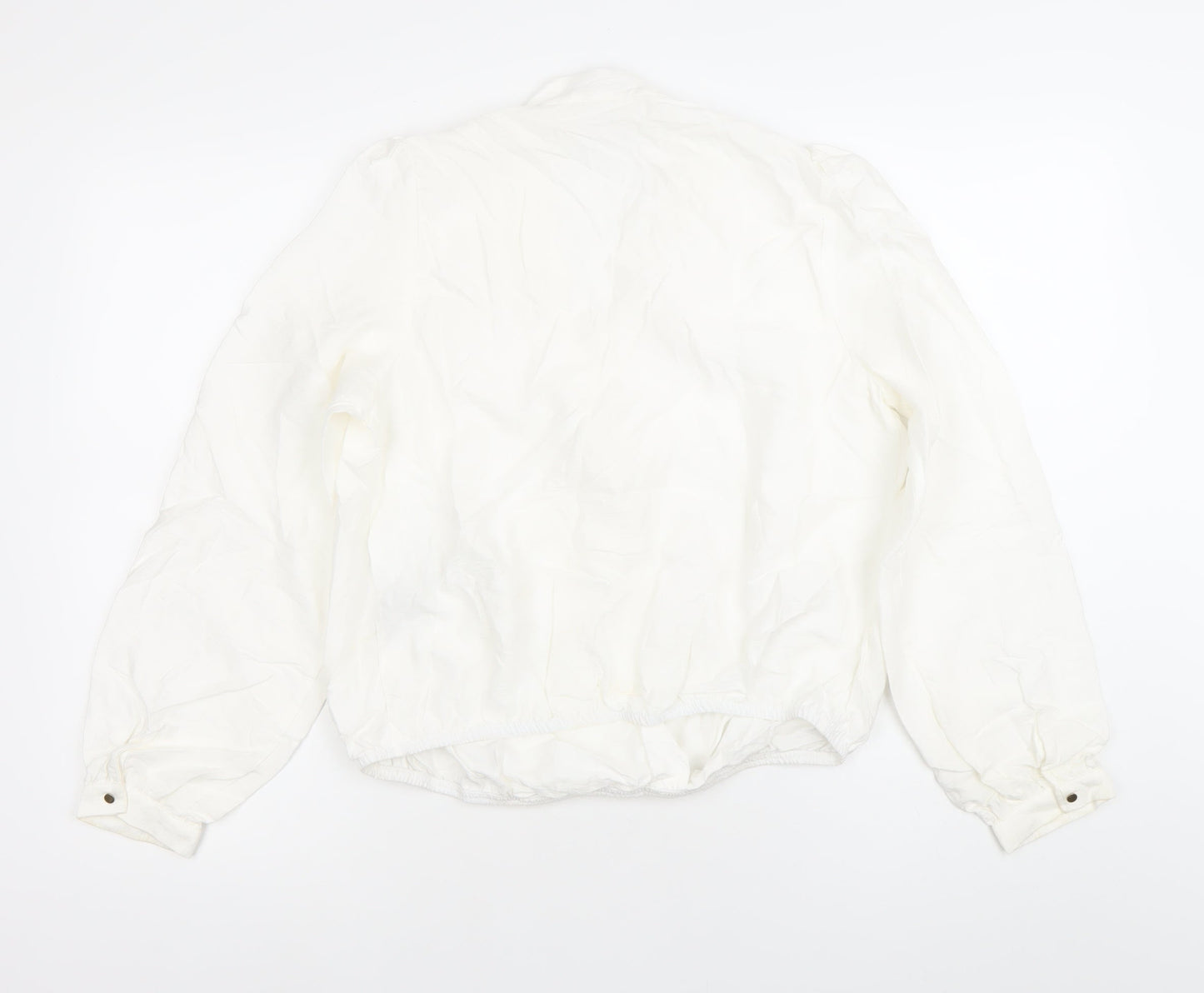Womens UK Size 12 NAF NAF White Wrap Blouse
