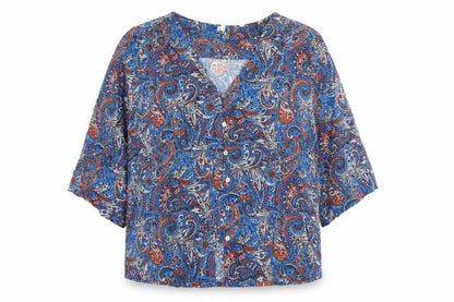 Womens UK Size 12 AND/OR Multicoloured Tunic Button-Up