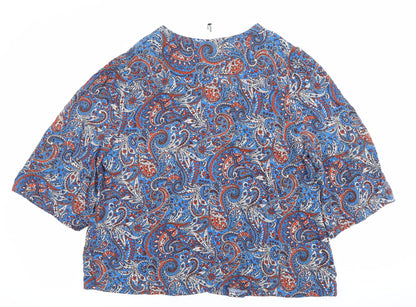 Womens UK Size 12 AND/OR Multicoloured Tunic Button-Up