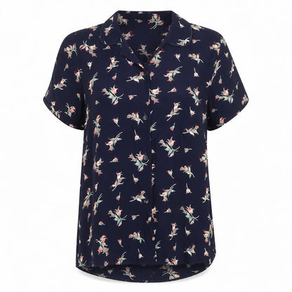 Womens UK Size 8 Marks and Spencer Blue Classic Button-Up