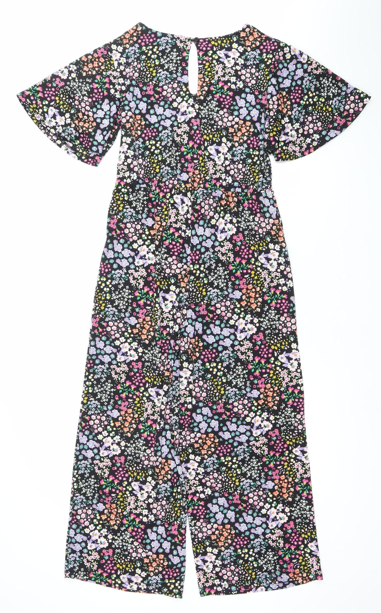 TU Women’s Multicoloured Floral Wide Leg Jumpsuit Size 4