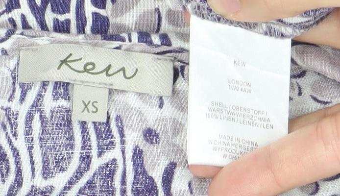 Womens UK Size XS KEW Multicoloured Tunic Blouse