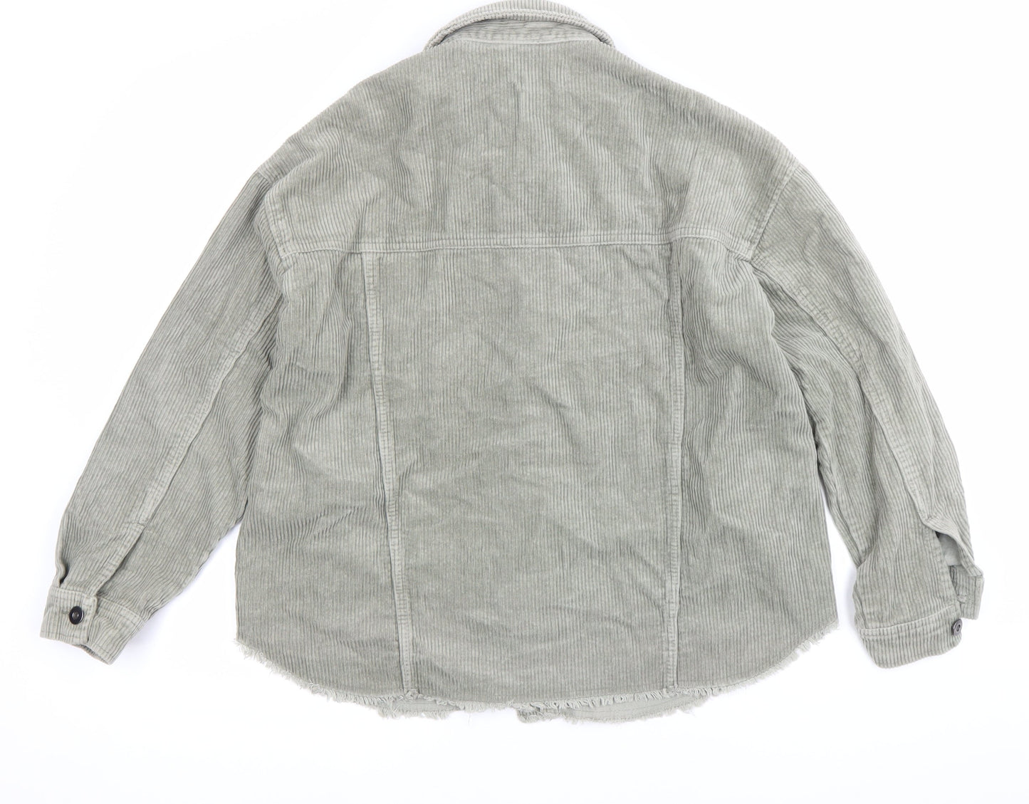 Womens UK Size XS Zara Green Basic Jacket