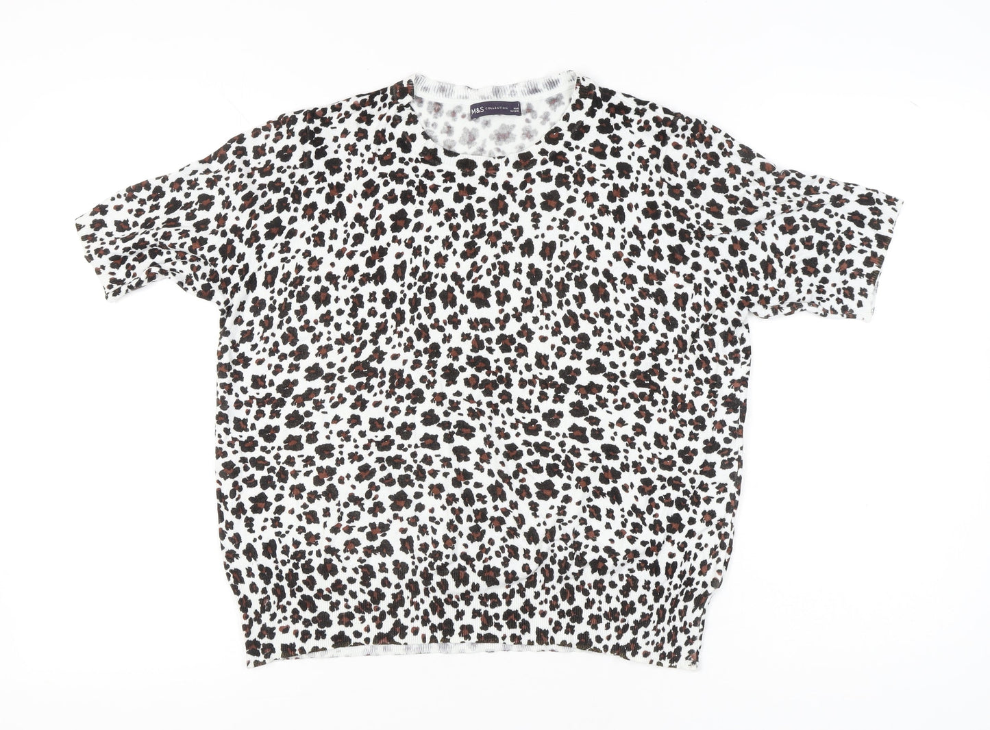 Marks and Spencer Women’s Leopard Print T-Shirt Size 16