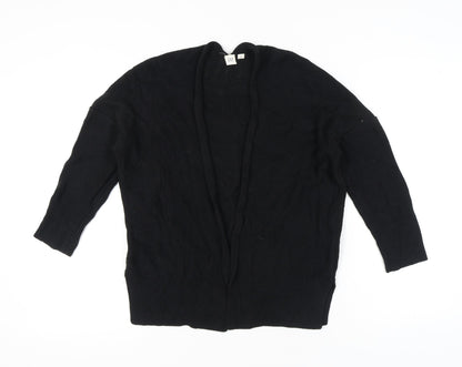GAP Women’s Black Cotton Knit Open Cardigan Jumper Size S