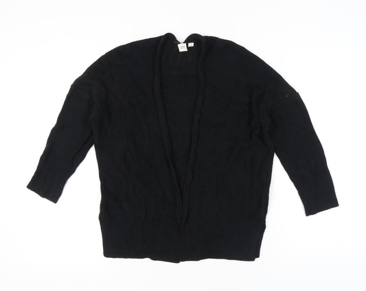 GAP Women’s Black Cotton Knit Open Cardigan Jumper Size S