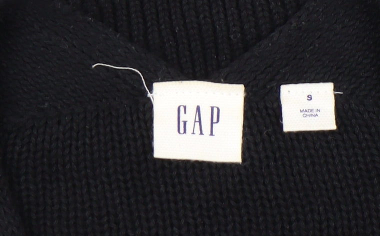 GAP Women’s Black Cotton Knit Open Cardigan Jumper Size S