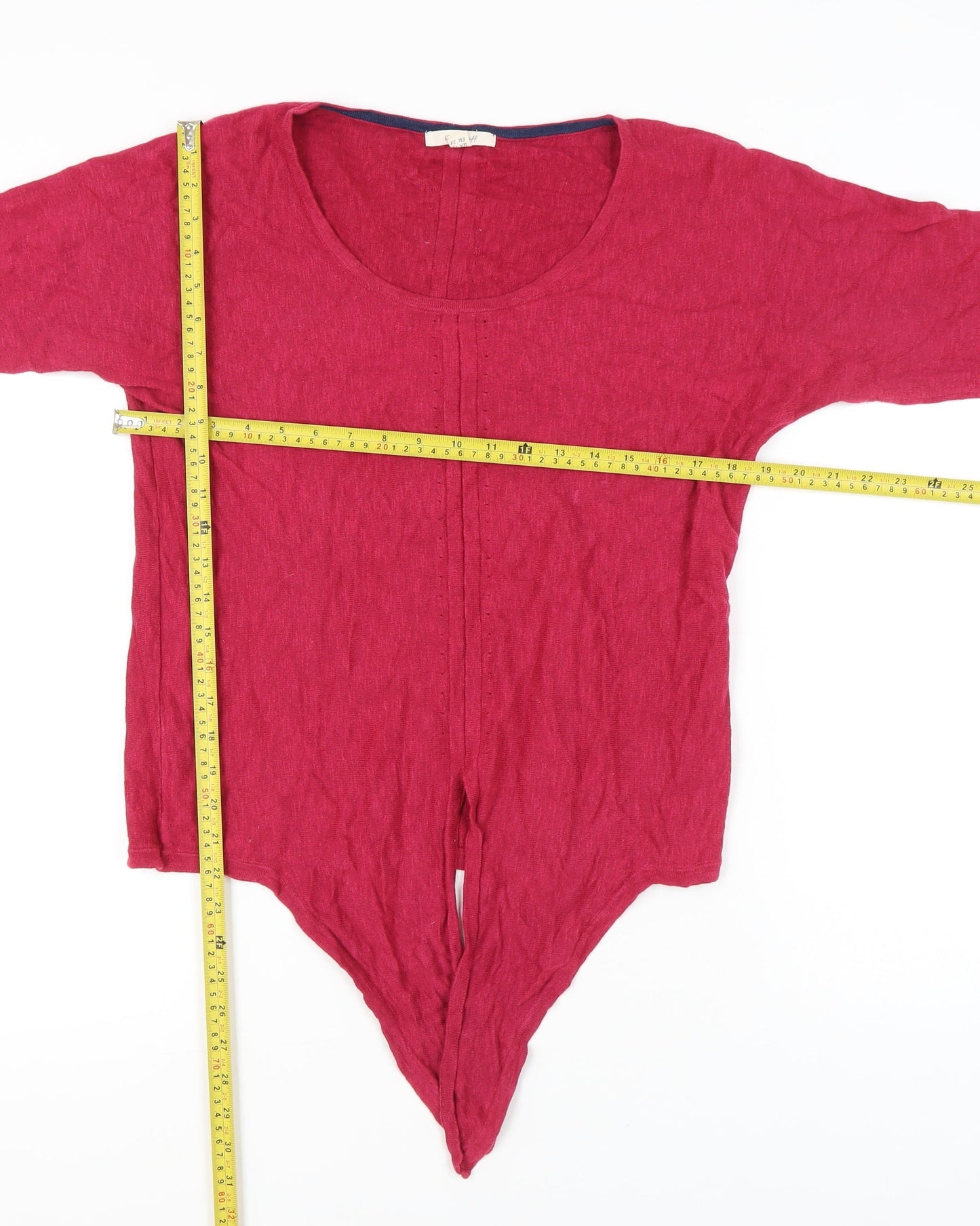 Womens UK Size 10 White Stuff Red Tunic Jumper