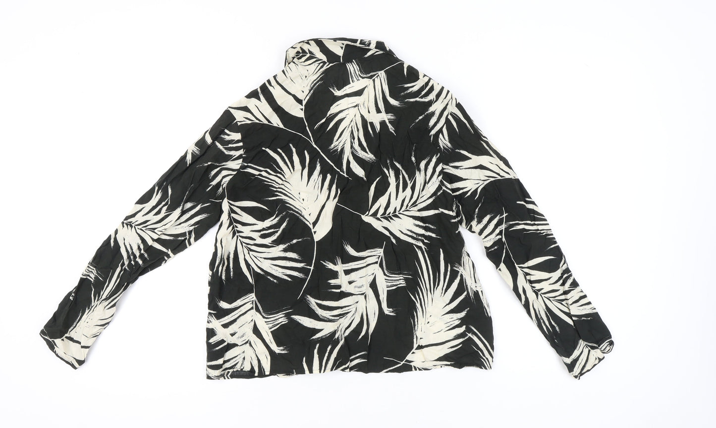 Womens UK Size 10 AND/OR Black Classic Button-Up