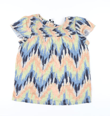 Womens UK Size 10 NEXT Multicoloured Tunic Blouse