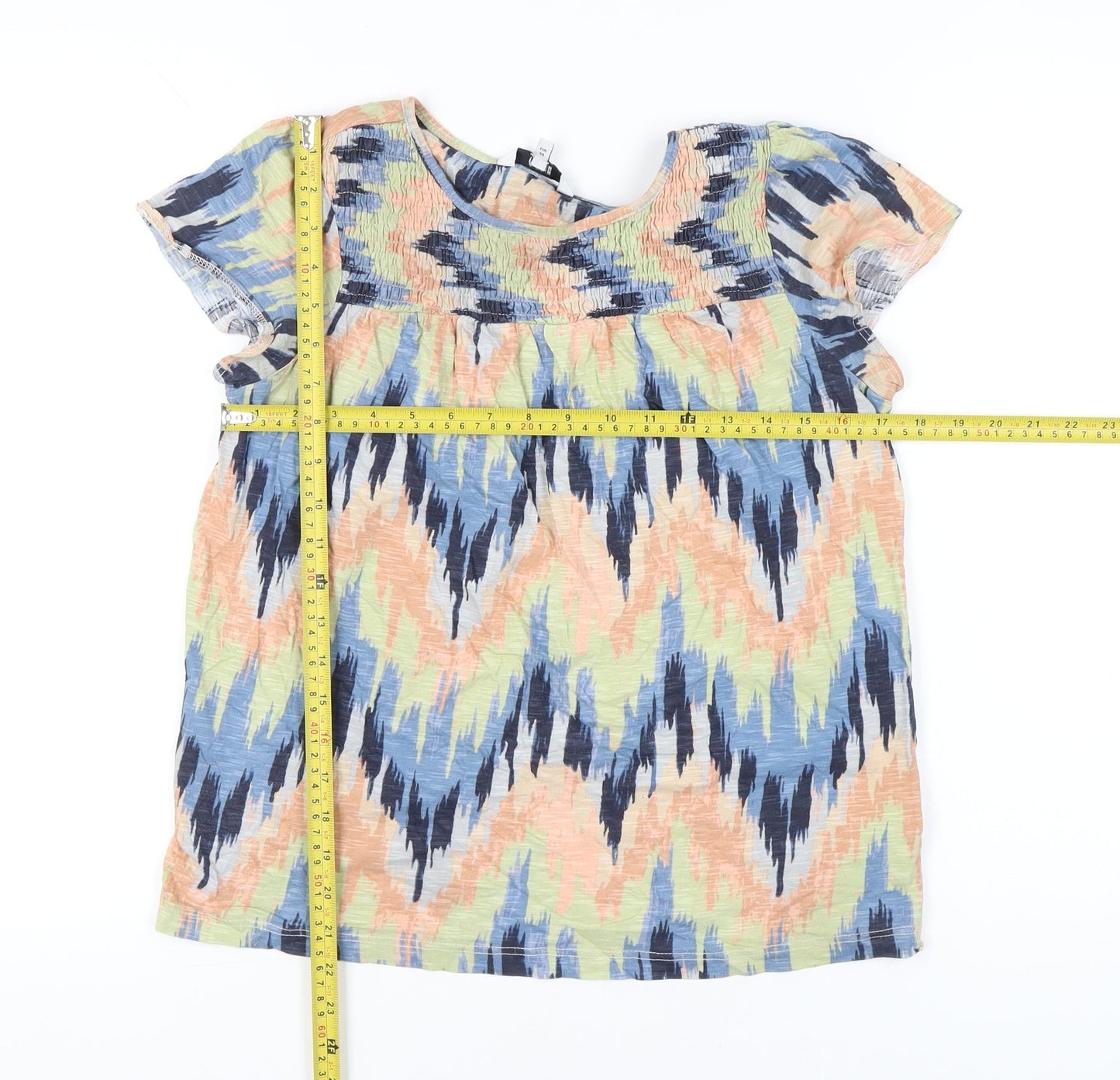 Womens UK Size 10 NEXT Multicoloured Tunic Blouse