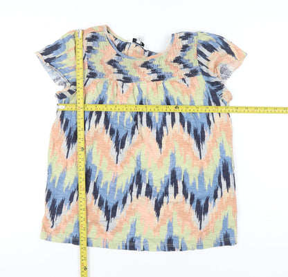 Womens UK Size 10 NEXT Multicoloured Tunic Blouse