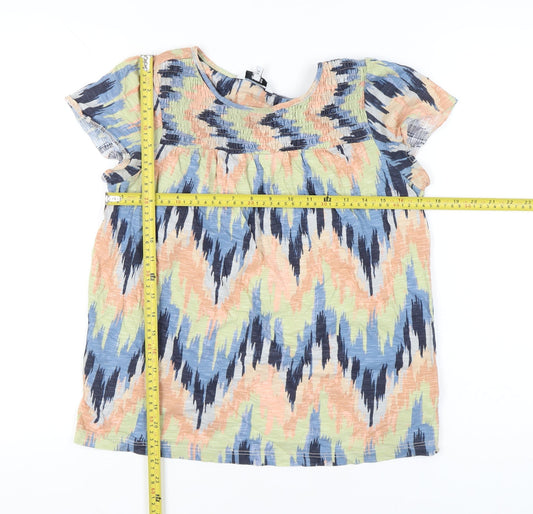 Womens UK Size 10 NEXT Multicoloured Tunic Blouse
