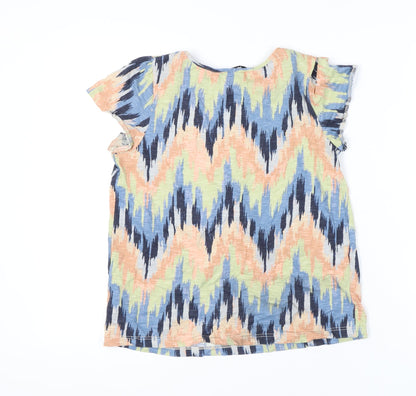Womens UK Size 10 NEXT Multicoloured Tunic Blouse