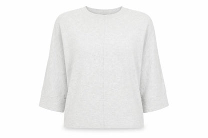 Sweewë Paris Womens Grey S Pullover Jumper 3/4 Sleeve Knit