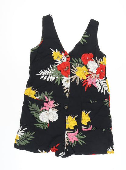 Dorothy Perkins Women’s Multicoloured Floral Viscose Playsuit Size 10