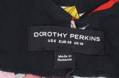 Dorothy Perkins Women’s Multicoloured Floral Viscose Playsuit Size 10