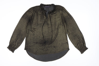 Womens UK Size 10 Marks and Spencer Gold Tunic Blouse