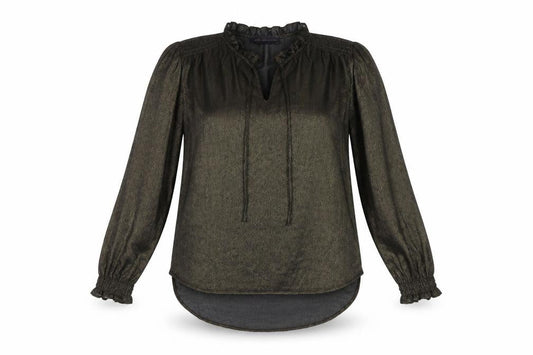 Womens UK Size 10 Marks and Spencer Gold Tunic Blouse