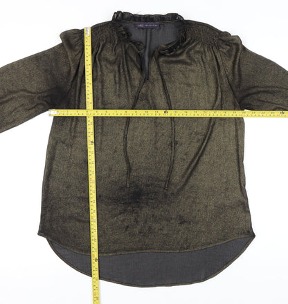 Womens UK Size 10 Marks and Spencer Gold Tunic Blouse