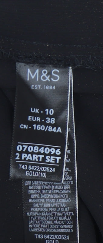 Womens UK Size 10 Marks and Spencer Gold Tunic Blouse
