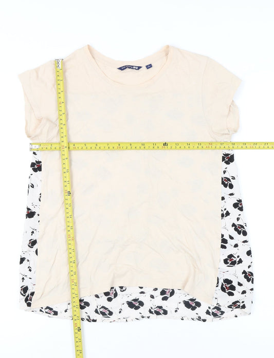 Womens UK Size S Uniqlo Beige Basic T-Shirt