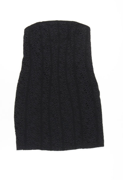 Kimchi Blue Women’s Black Strapless Lace Bodycon Dress Size M